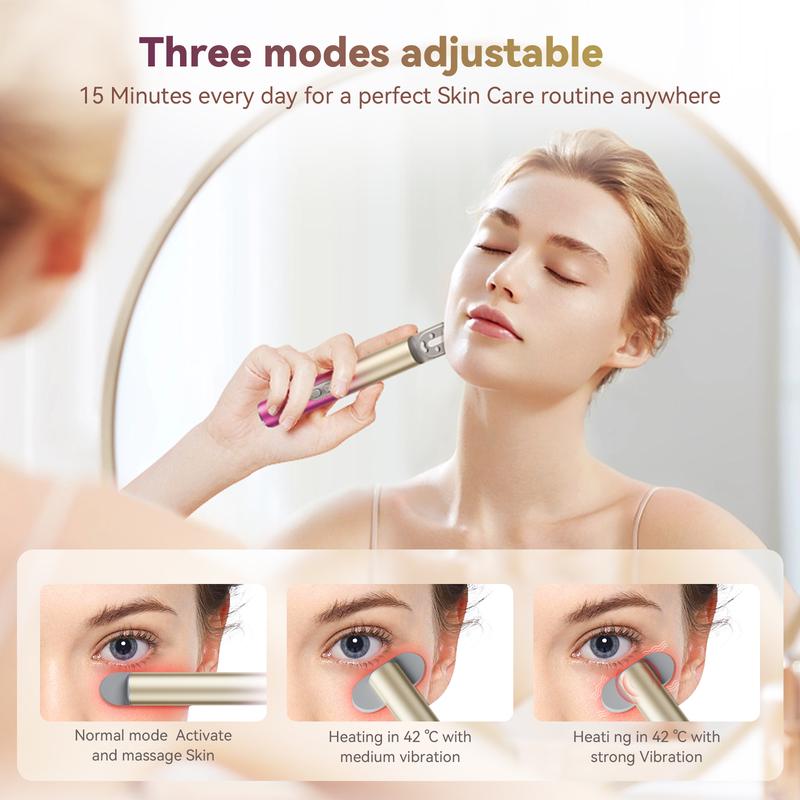 AGEORO 7-in-1 Facial Beauty Wand, Facial and Eyes Skincare Tool for Women & Girls Skincare Routine 2024 Christmas Gift