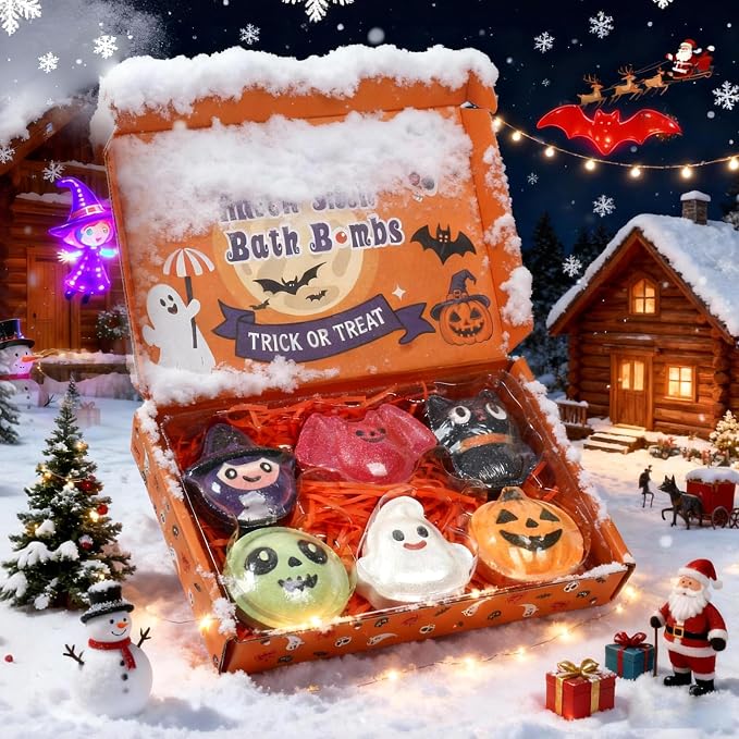 PlayFizz™ – Haloween Surprise Bath Bombs WITH TOYS for KIDS