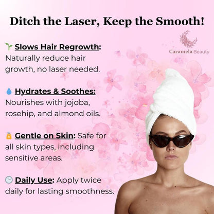 Ageoro Beauty Cyperus Rotundus Oil for Natural Hair Reduction - 60ml/2oz