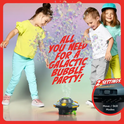 The Moving UFO Bubble Machine Set