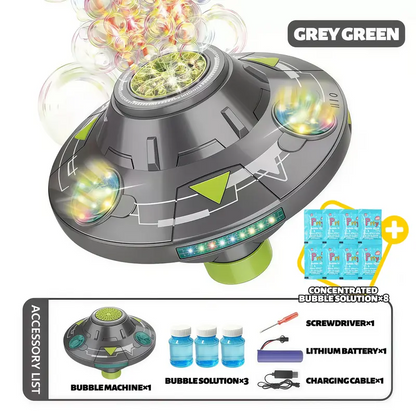 The Moving UFO Bubble Machine Set